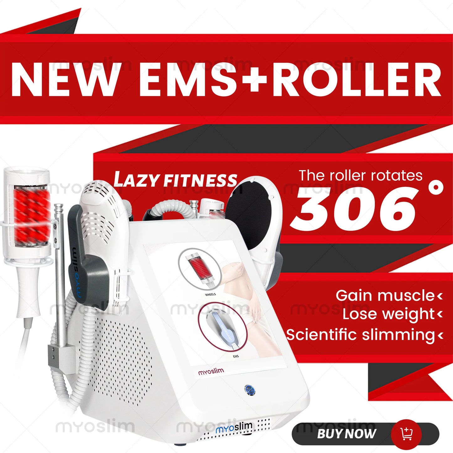 EMS Roller 2 In 1 Body Sculpting Machine For Salon