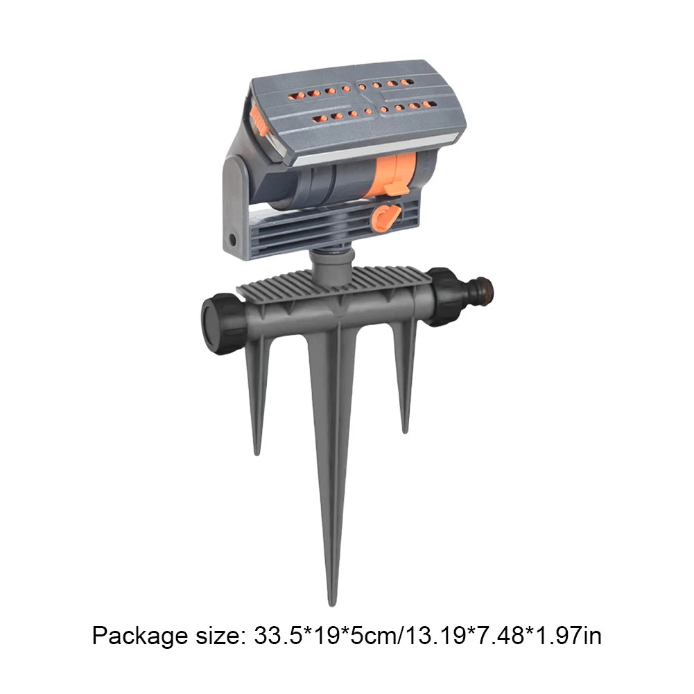 Oscillating Lawn Sprinkler 16 Nozzles Adjustable Flow