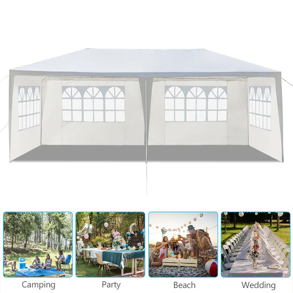 Outdoor Party Tent With Removable Sidewalls Waterproof Canopy Gazebo