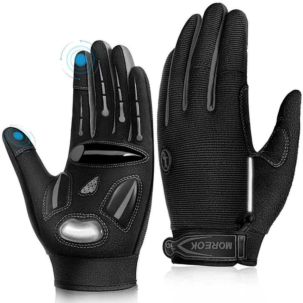 MOREOK Racing Gloves Breathable MTB Cycling Non Slip Touch Screen