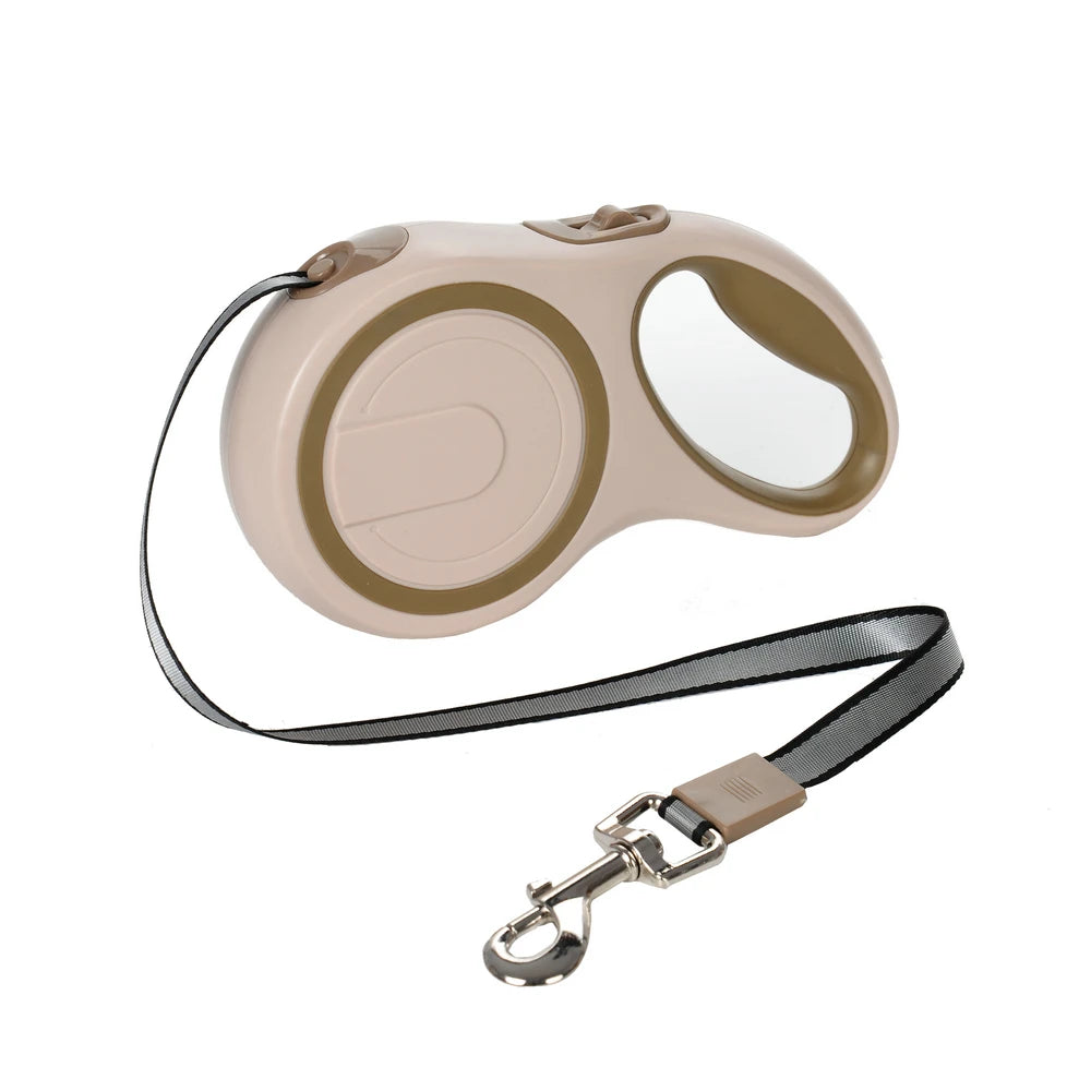 Retractable Dog Leash With Quick Release And Adjustable Nylon