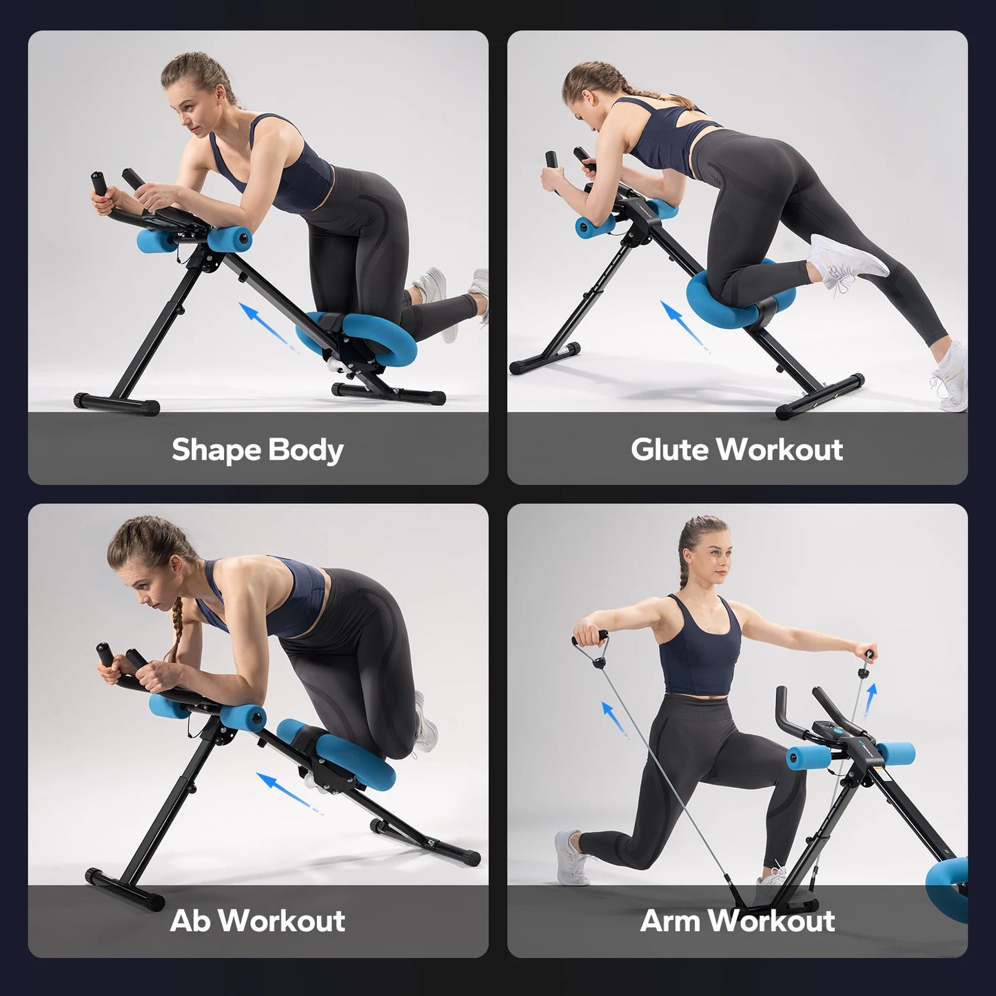 MERACH 2314 Abdominal Machine Adjustable Trainer For Core Workout