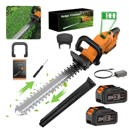 Firehelp Cordless Hedge Trimmer Pruner 20V For Lawns And Shrubs