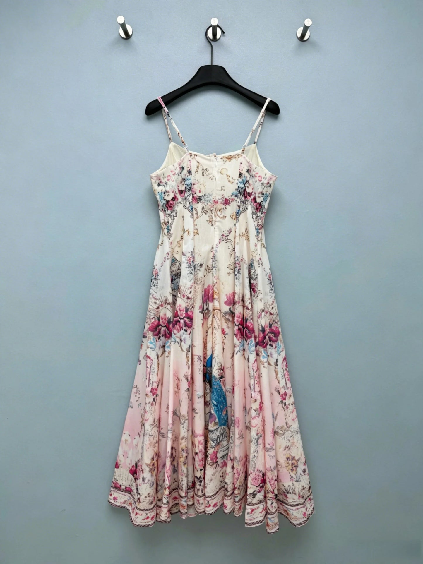 Women's Waist Cinch Slim Fit Flare Dress ZX88120 Cotton Knit
