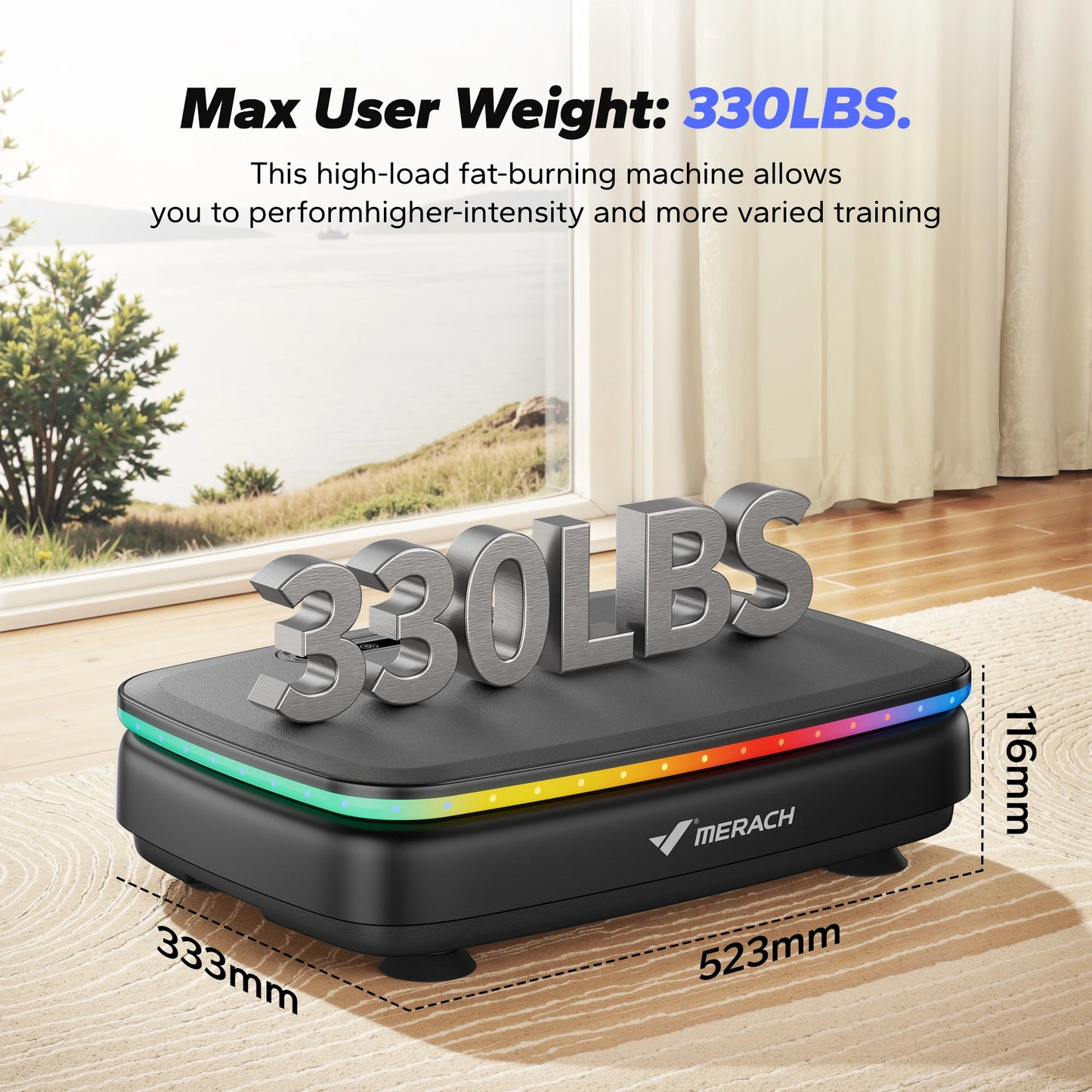 Merach MR2439 Vibration Plate Exercise Machine Full Body Workout