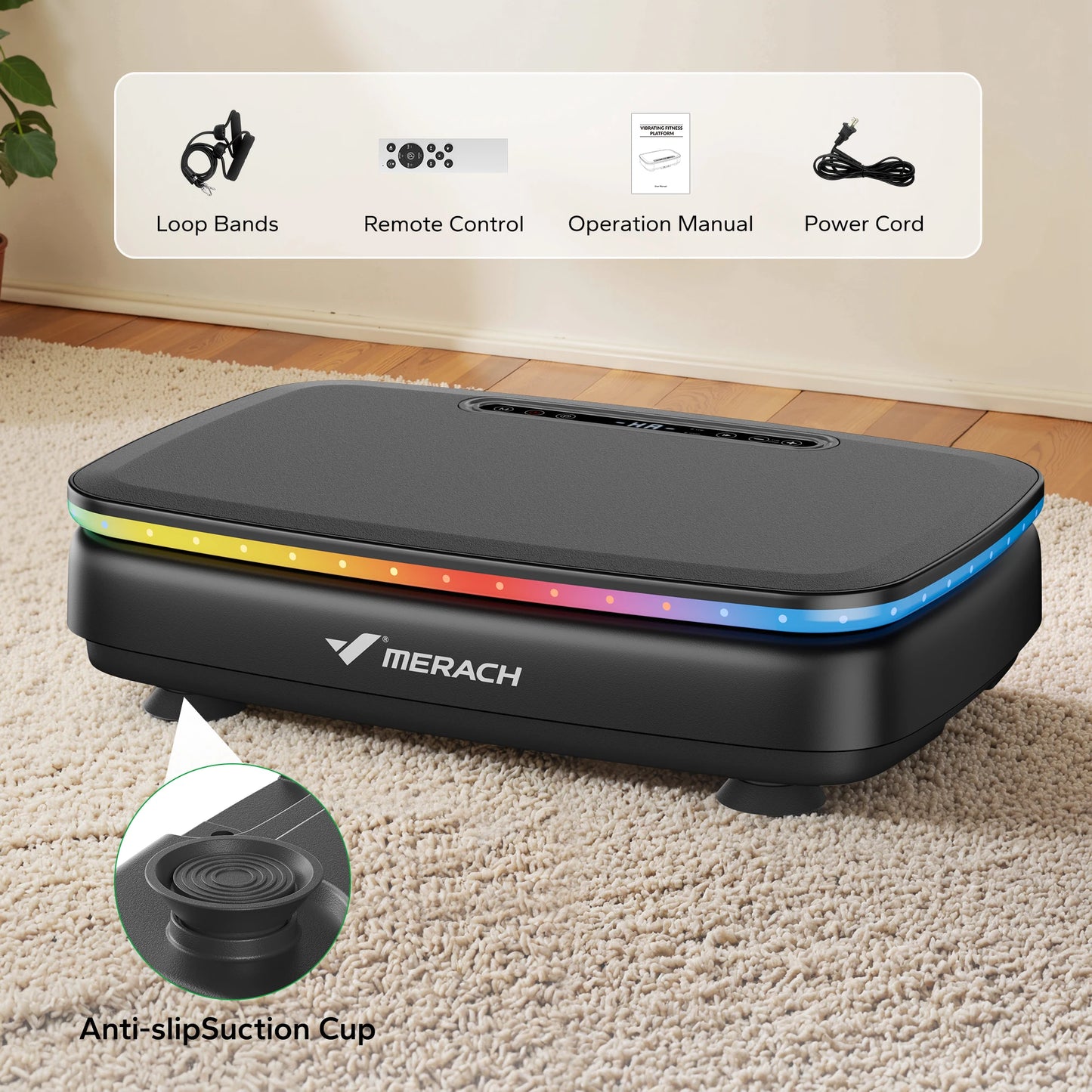 Merach MR2439 Vibration Plate Exercise Machine Full Body Workout