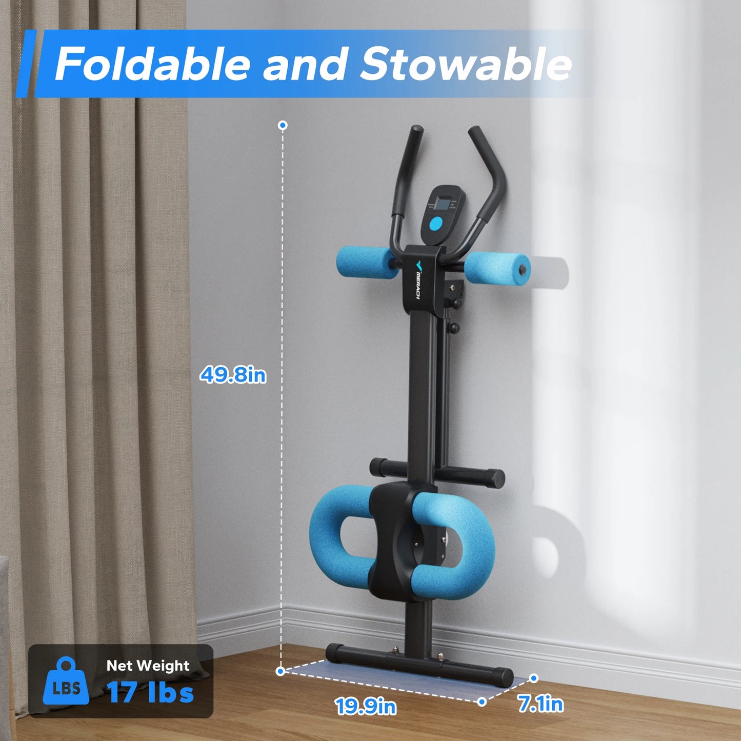 MERACH 2314 Abdominal Machine Adjustable Trainer For Core Workout