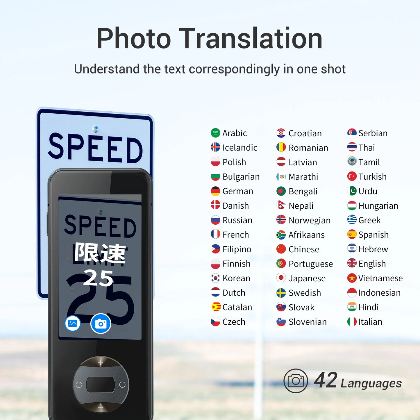Wooask W10 Translator 144 Languages Bi-Directional Real-Time Offline