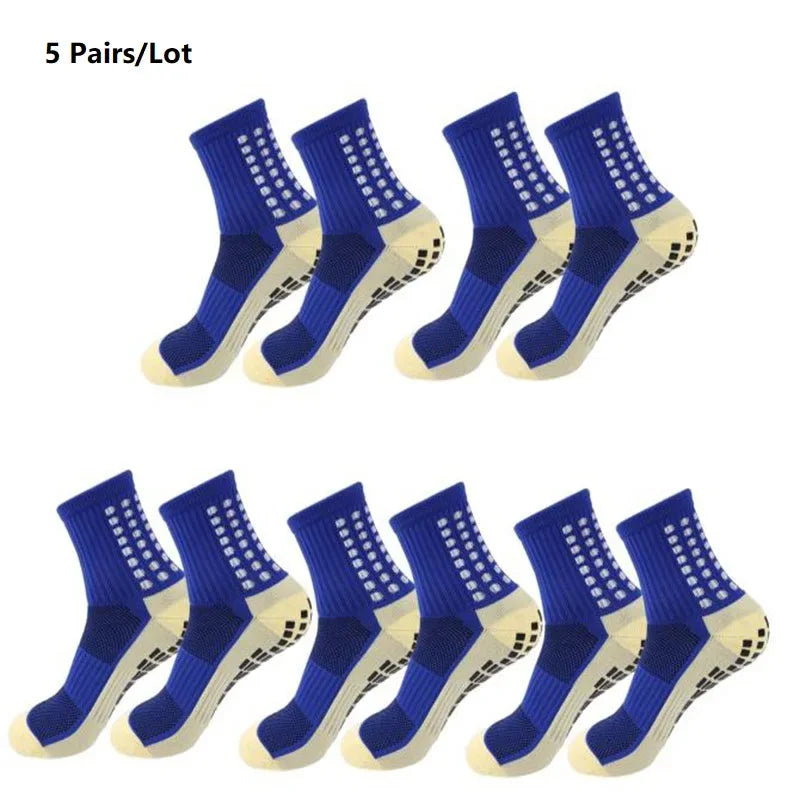 GIOIO Football Socks Non Slip Silicone Dots Mid Calf Sports