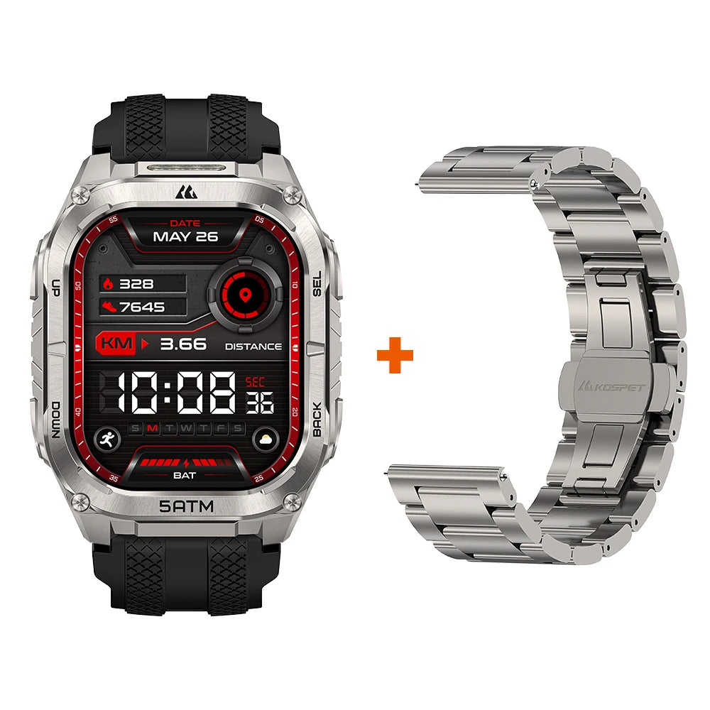KOSPET Tank M4C GPS Smartwatch for Men with Health Tracking