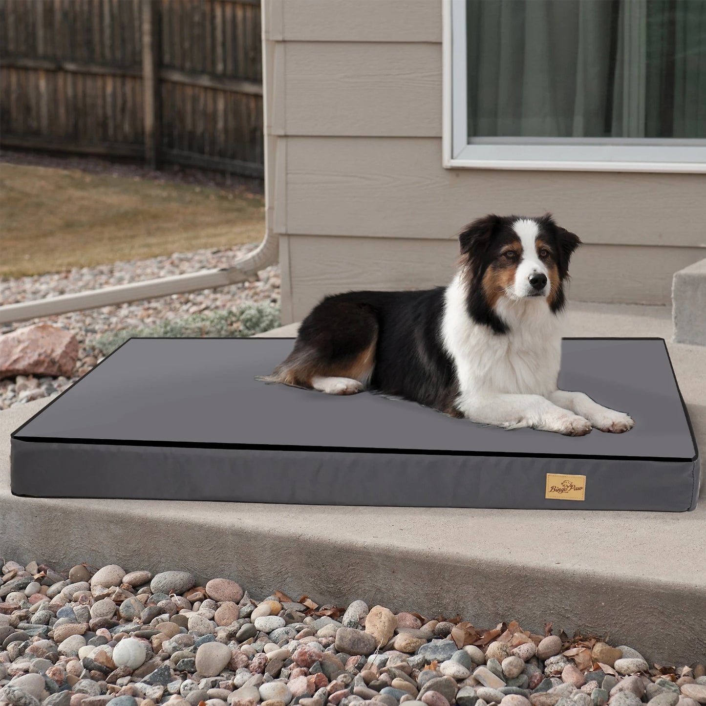 BINGOPAW Orthopedic Washable Dog Bed For Crate And Sleep