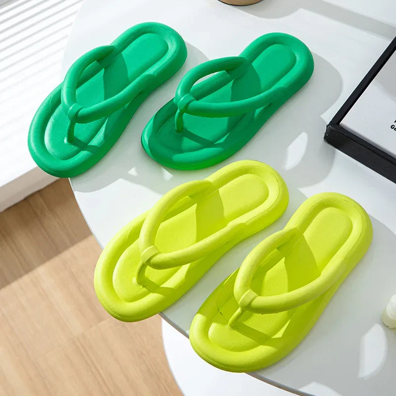 Soft Sole EVA Womens Flip Flops Non Slip Cloud Slippers