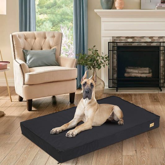 BINGOPAW Orthopedic Washable Dog Bed For Crate And Sleep