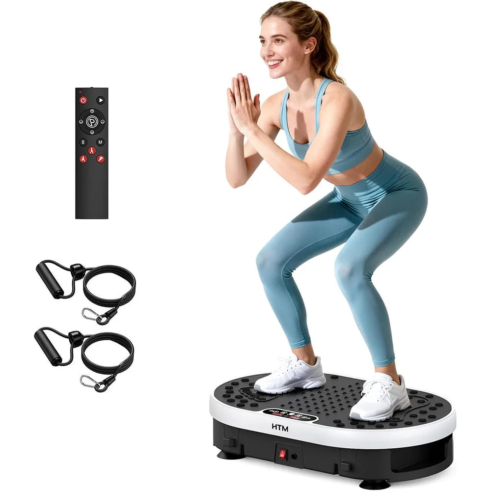 HTM Vibration Plate Exercise Machine 120 Speed Levels 9 Programs