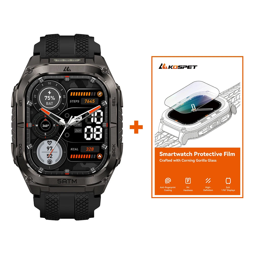 KOSPET Tank M4C GPS Smartwatch for Men with Health Tracking