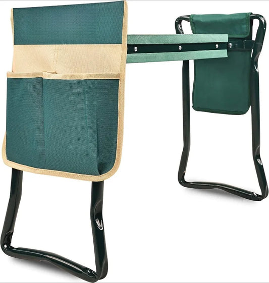 Portable Garden Kneeler And Seat With Tool Pouches Foldable Bench