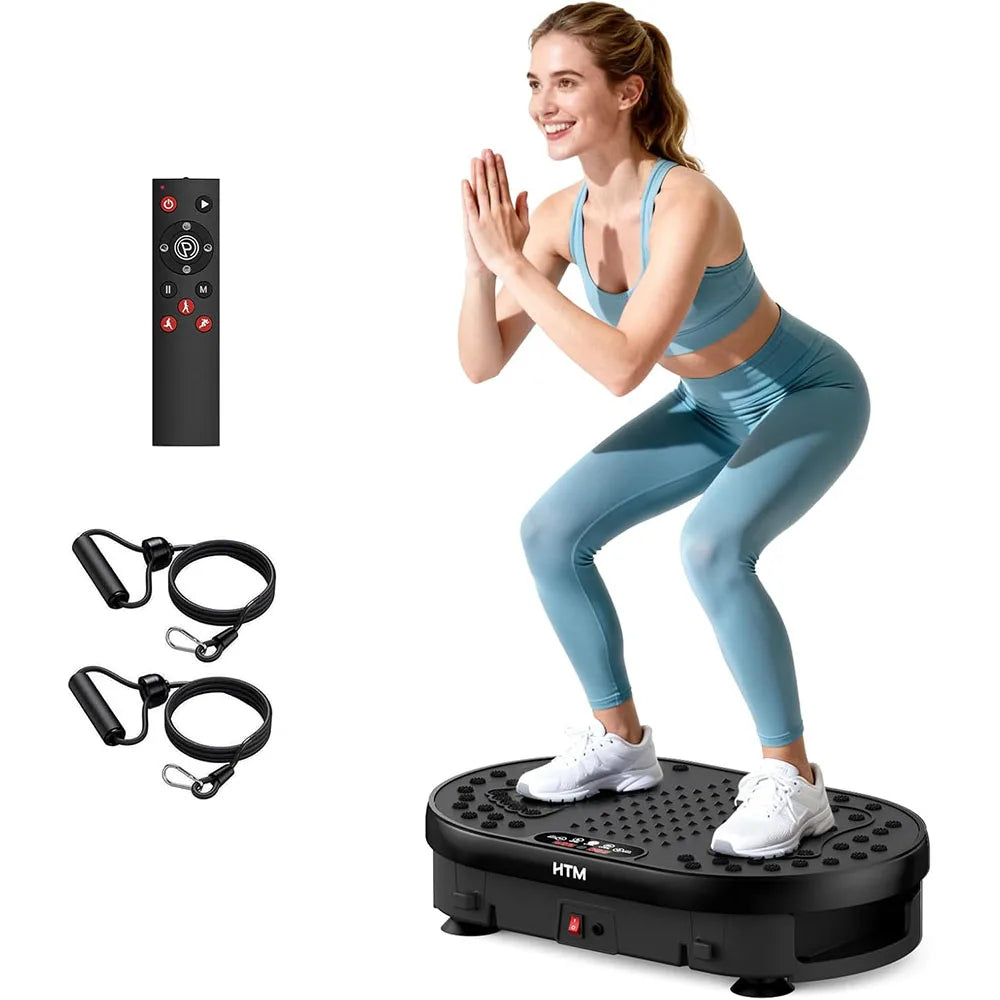 HTM Vibration Plate Exercise Machine 120 Speed Levels 9 Programs