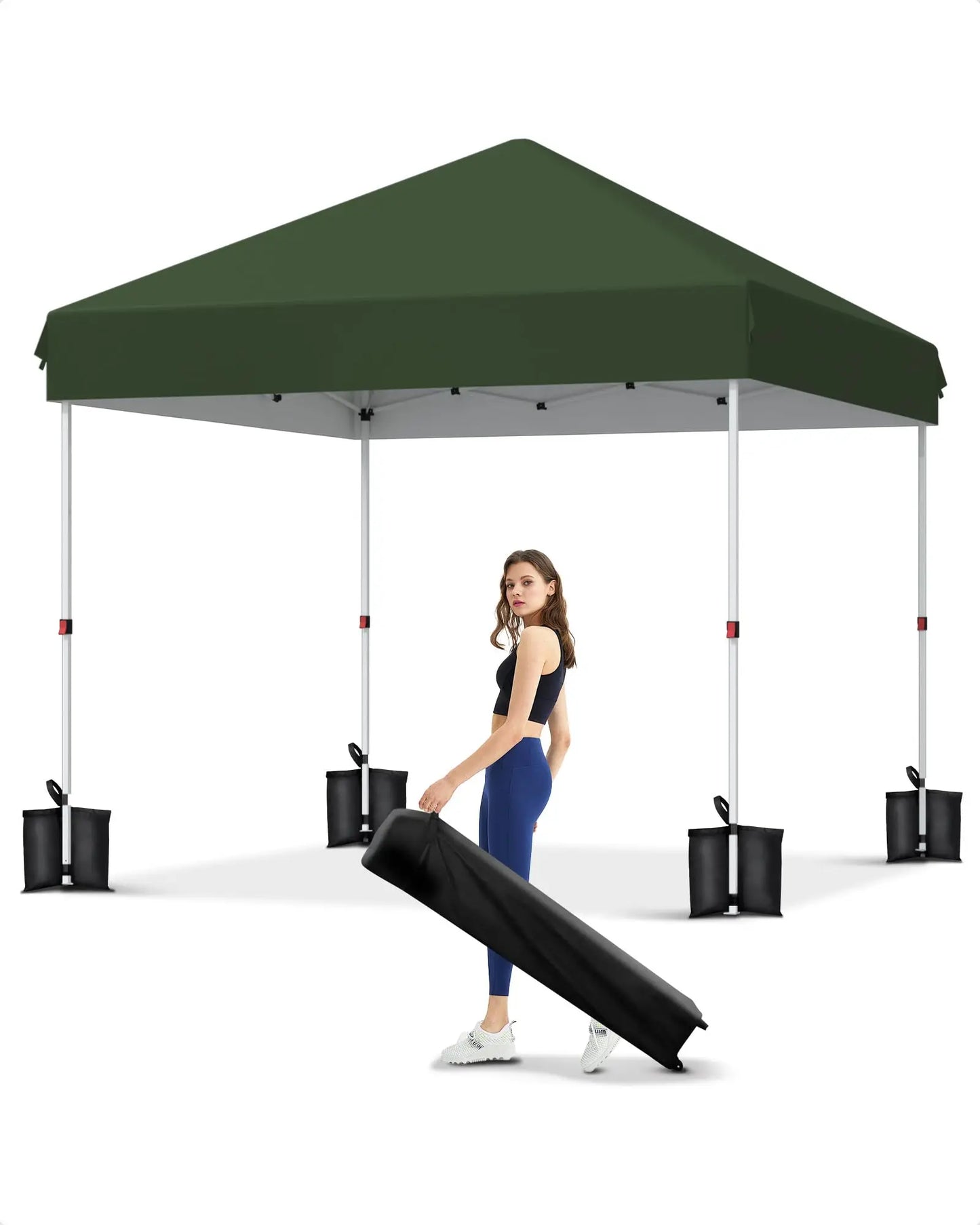 Pop Up Canopy Tent Waterproof Instant Shelter Wheeled Bag