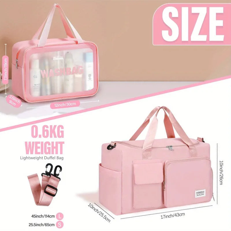 Large Capacity Travel Duffel Bag for Women Gym Yoga