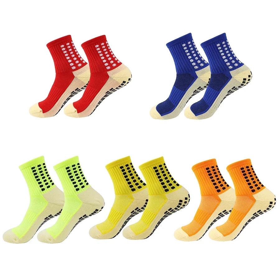 GIOIO Football Socks Non Slip Silicone Dots Mid Calf Sports