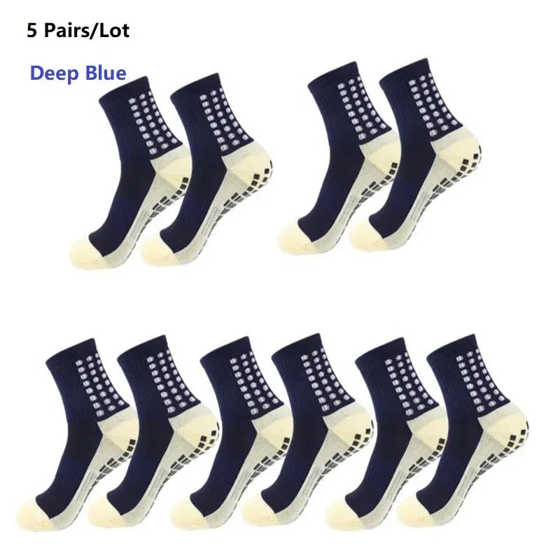 GIOIO Football Socks Non Slip Silicone Dots Mid Calf Sports