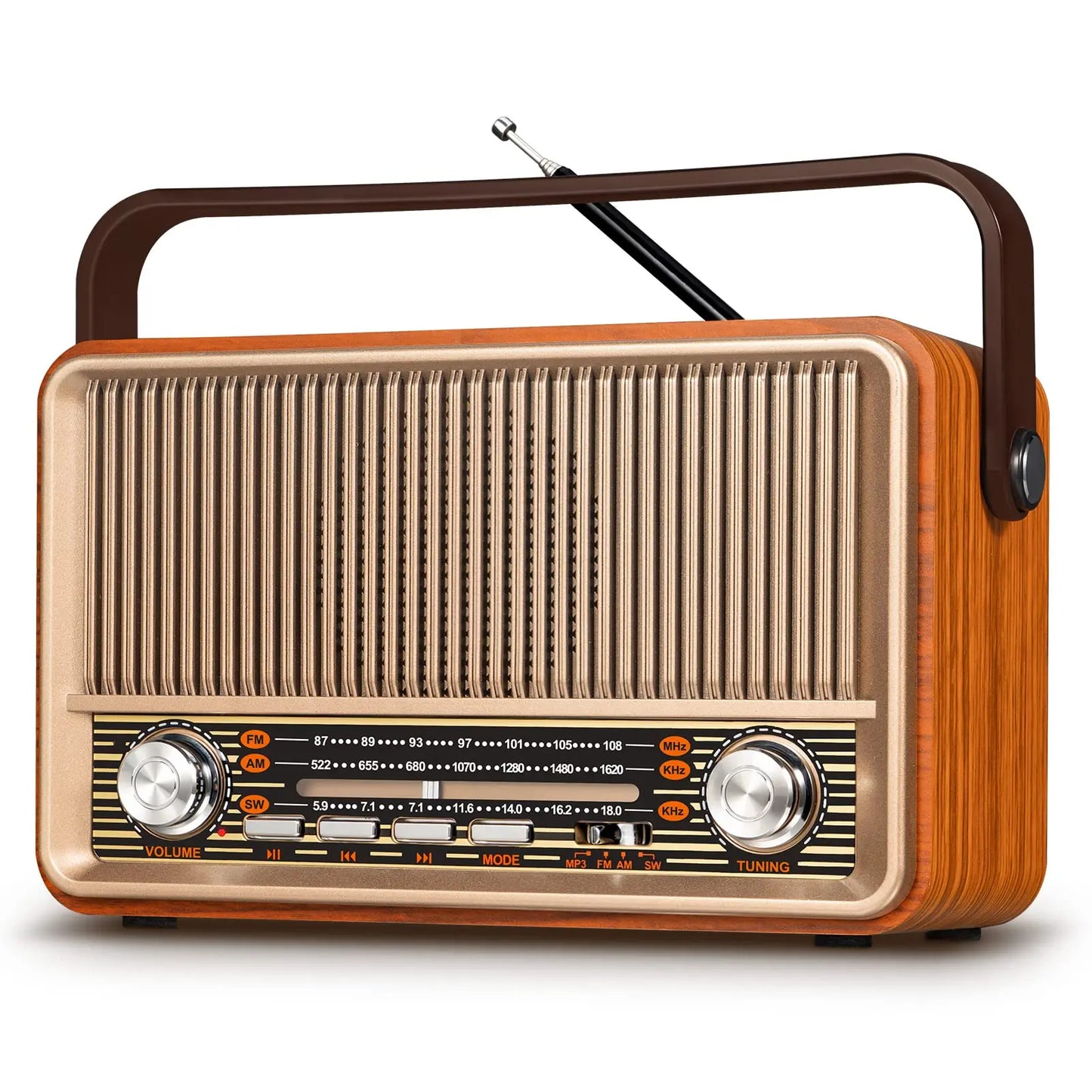 PRUNUS J-120 Portable AM FM Radio Bluetooth Speaker