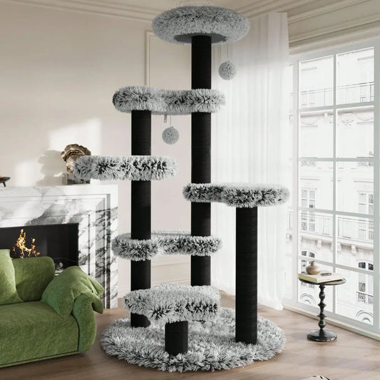XMSJ Cat Tree Tower Multilevel Activity Center Cozy Perch