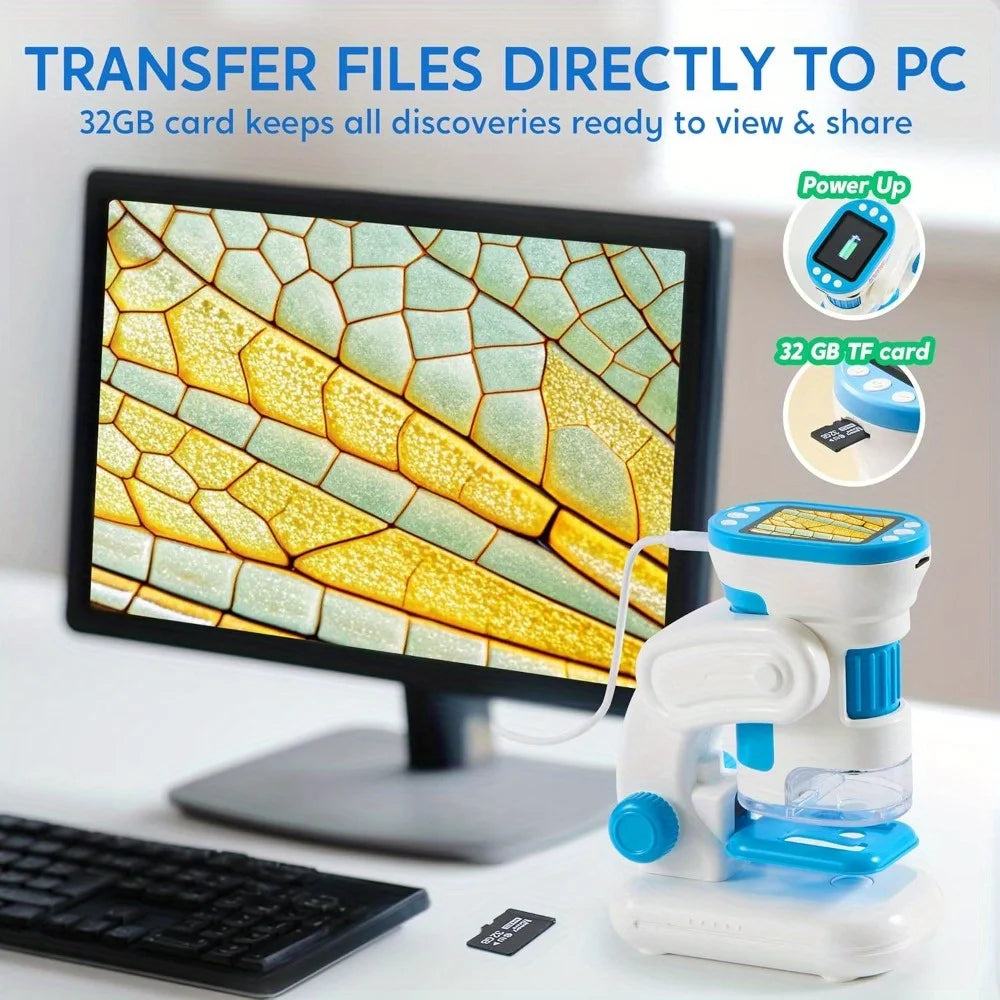 Joyfy 2in1 Handheld 1000X HD Microscope With LED Screen