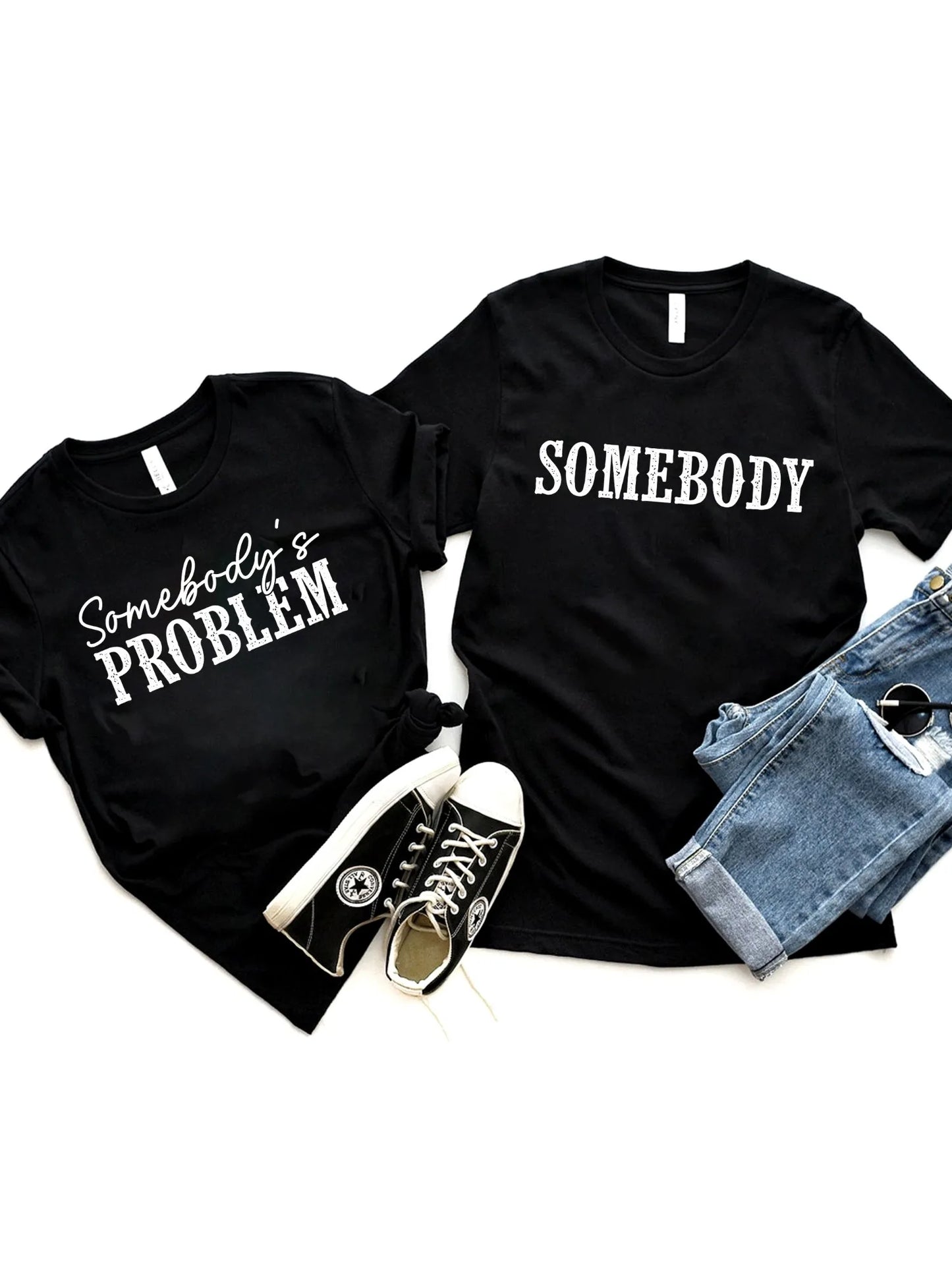 MNHK Couple Matching Tshirts King Queen Print For Couples