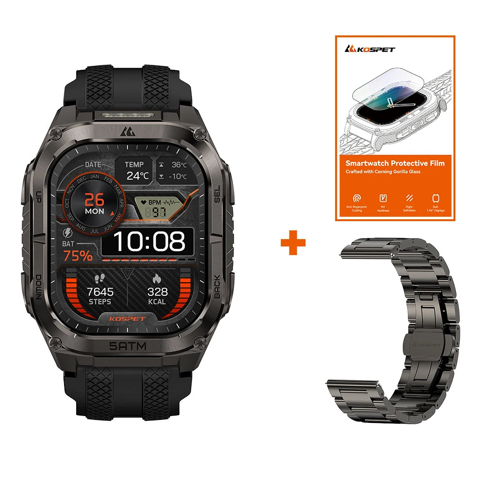 KOSPET Tank M4C GPS Smartwatch for Men with Health Tracking