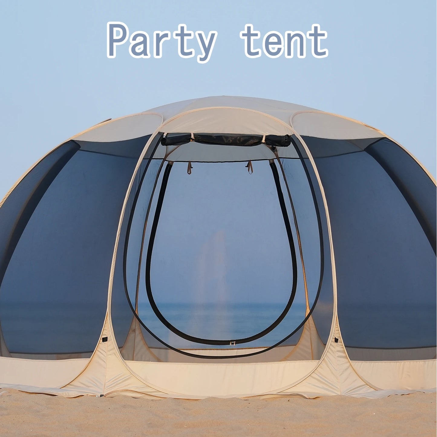 Pakicetus Family Pop Up Shelter With Full Mesh Walls for Camping