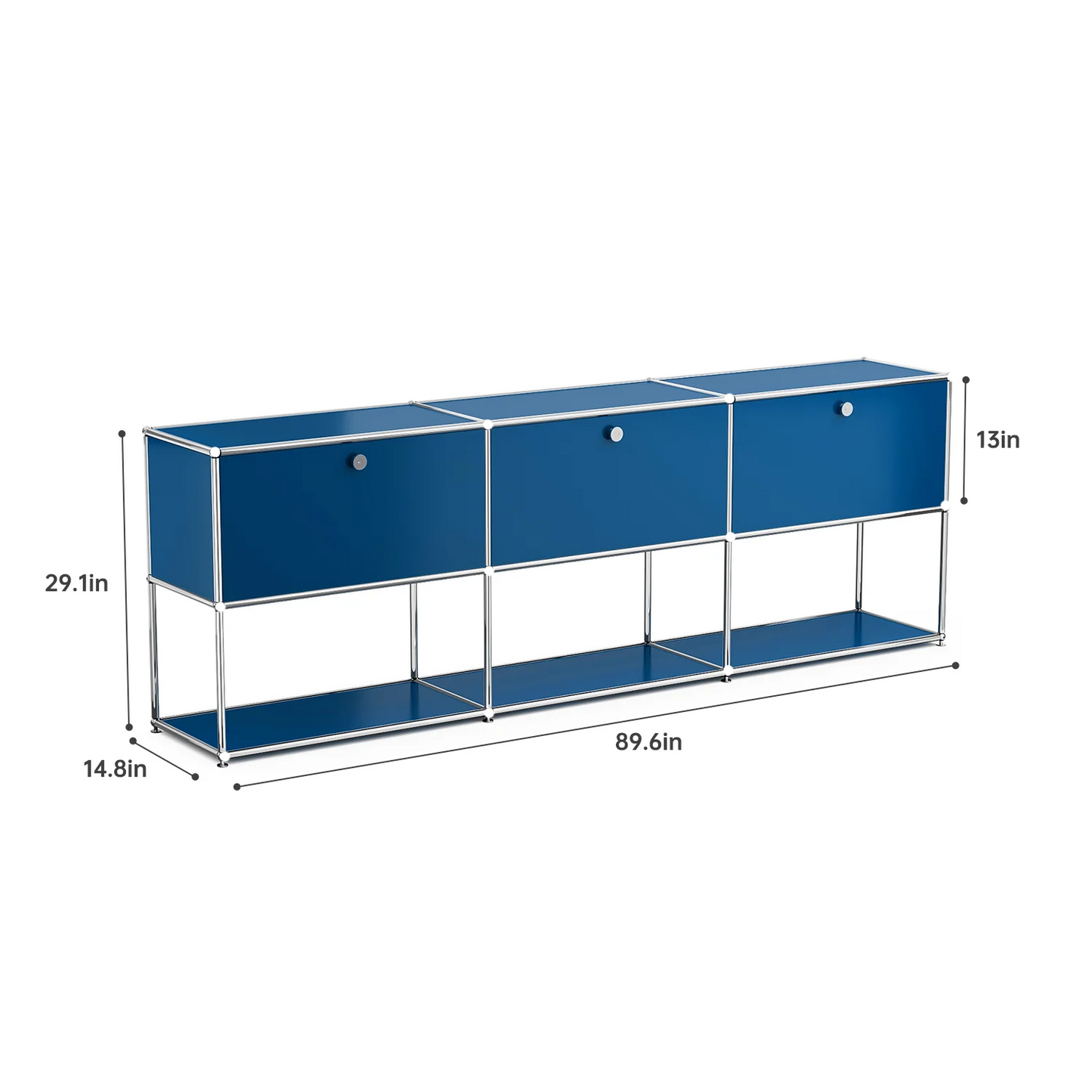 Furgle Modern Modular Metal Storage Cabinet Sideboard