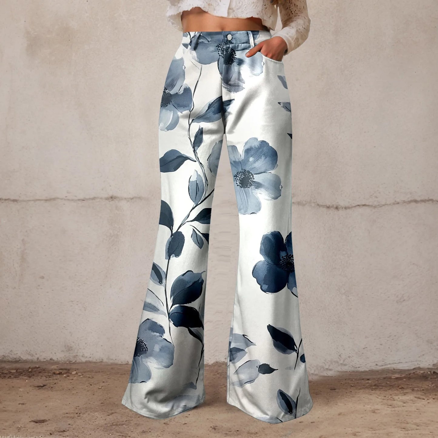 Baggy High Waist Wide Leg Jeans For Women Washed Denim