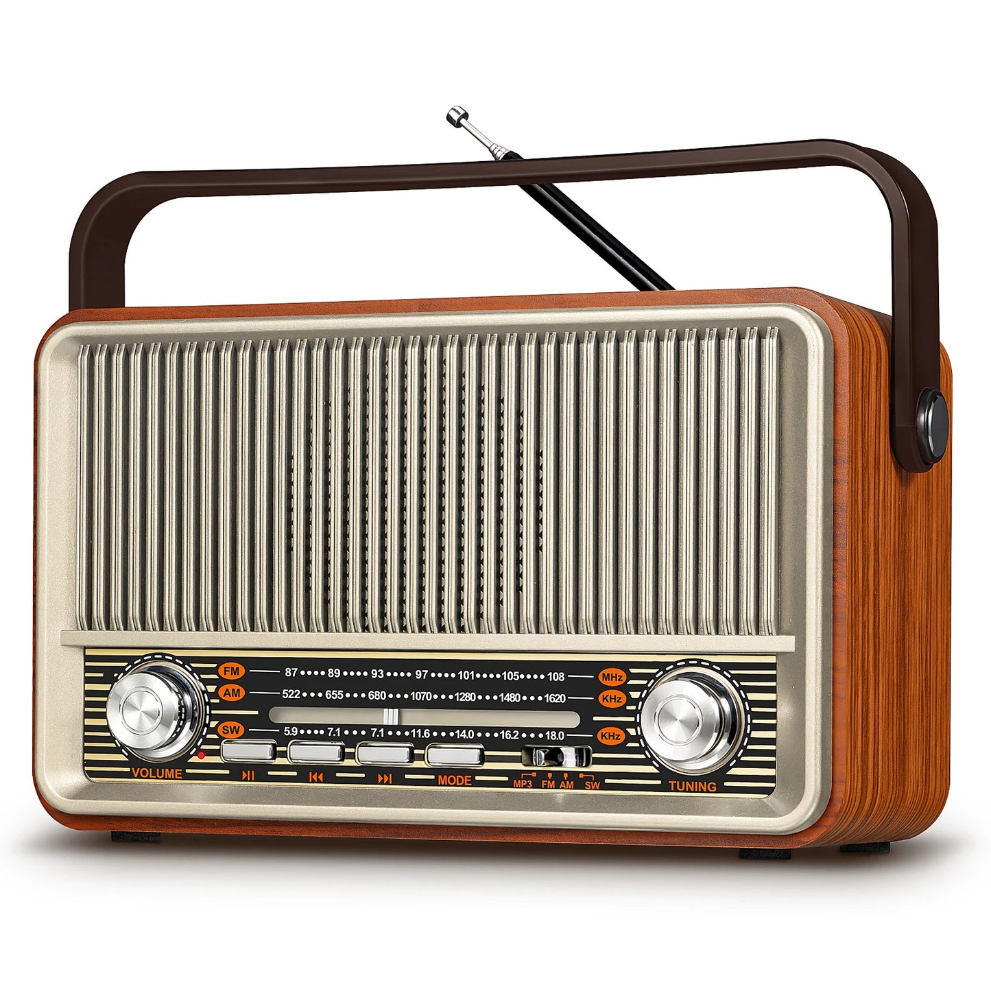 PRUNUS J-120 Portable AM FM Radio Bluetooth Speaker