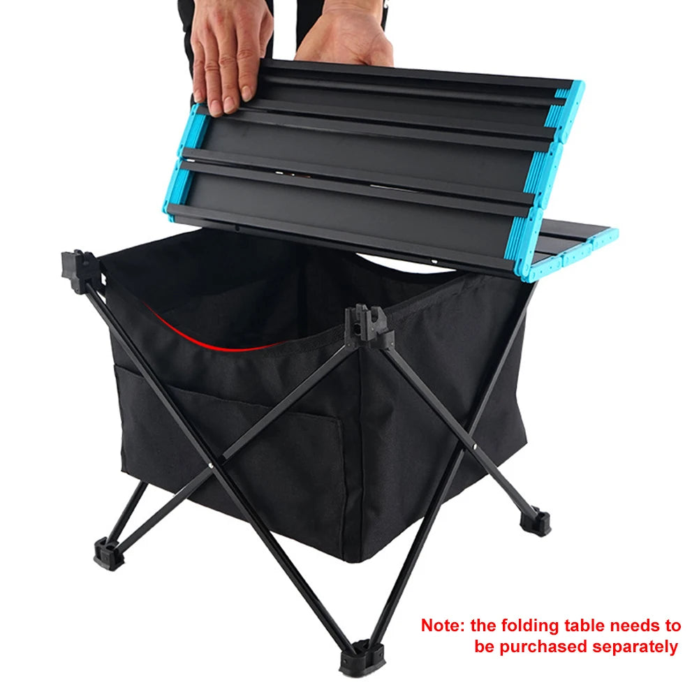 Picnic BBQ Kitchen Hanging Shelf Under Table Pouch Camping Bag