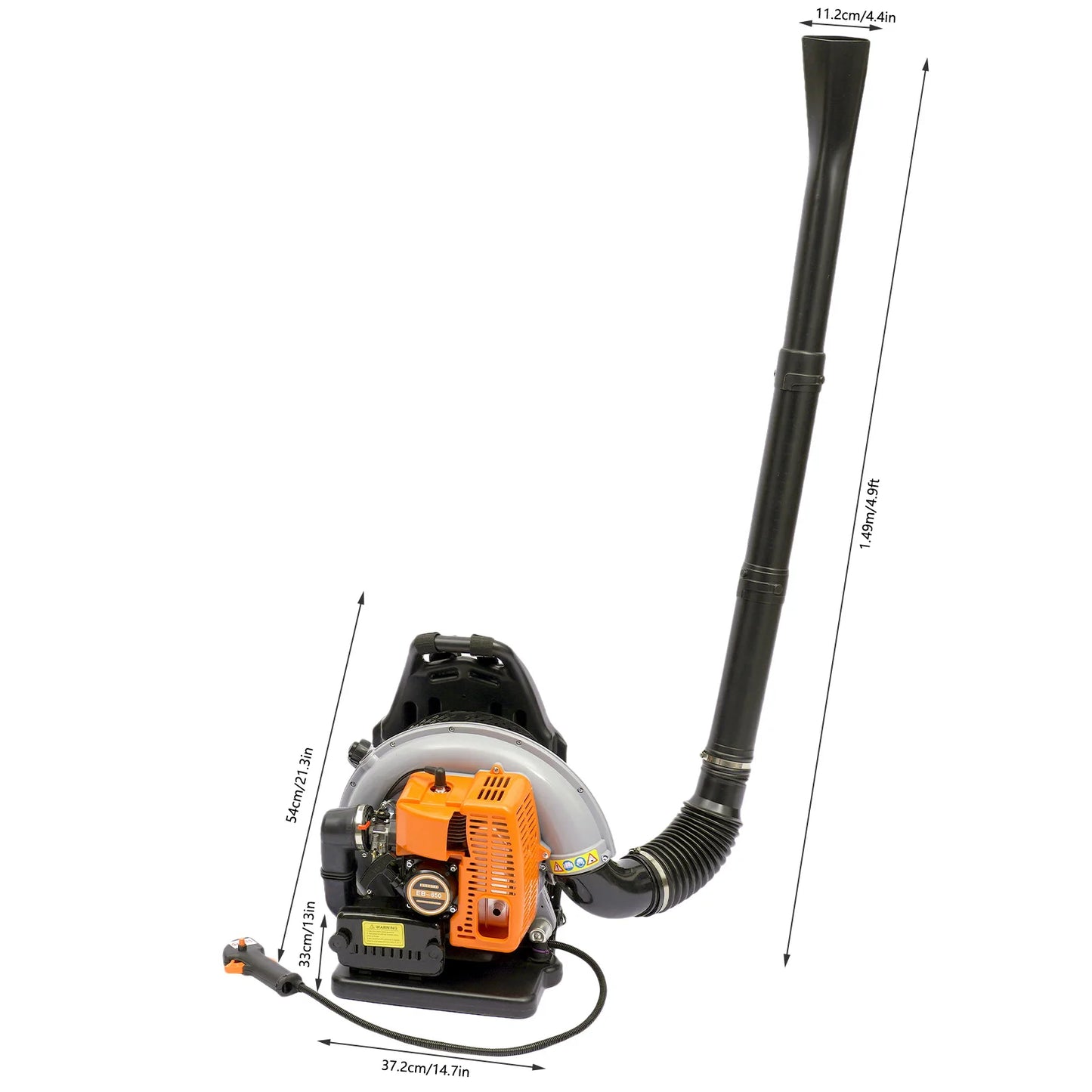 Gasoline Powered Backpack Leaf Blower For Road Sweeping