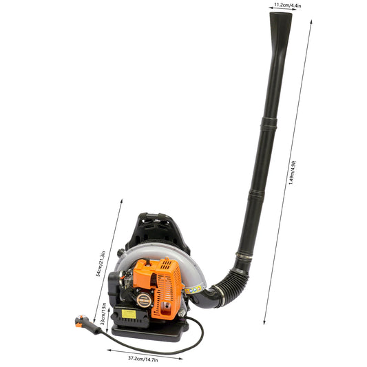 Gasoline Powered Backpack Leaf Blower For Road Sweeping
