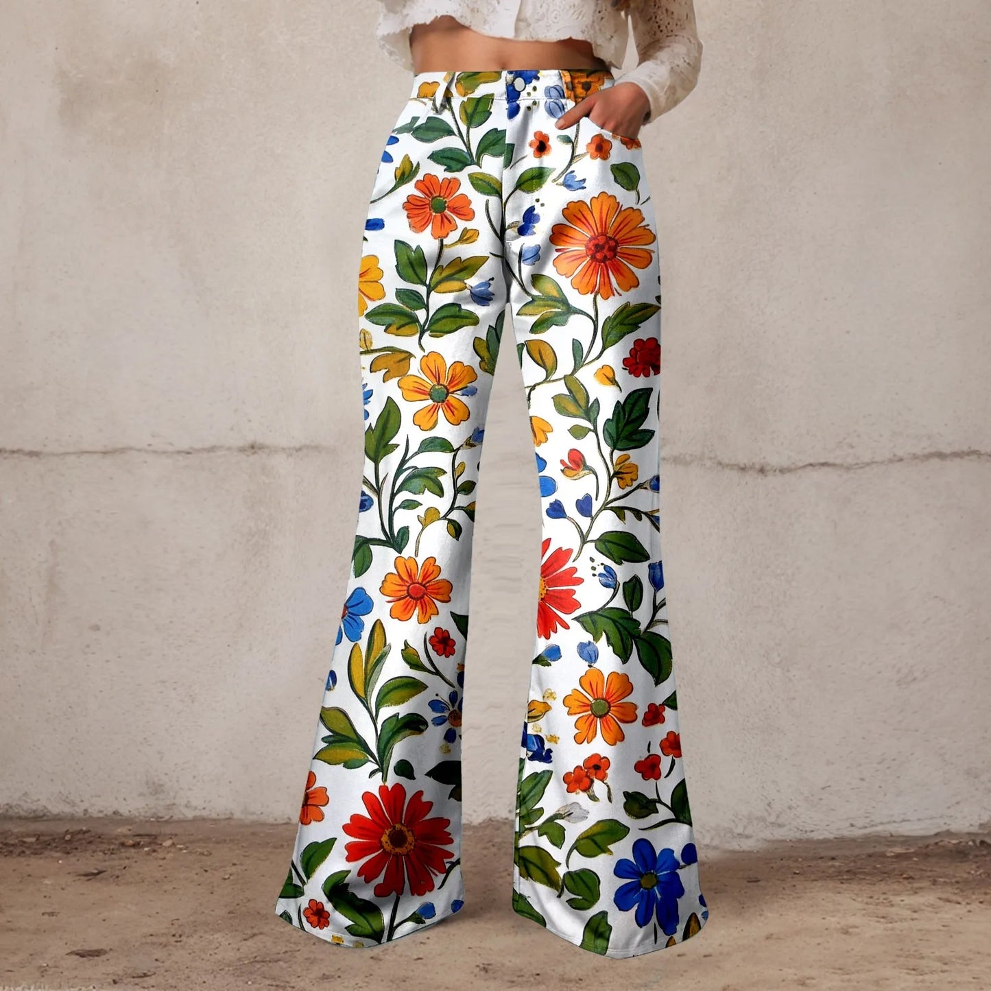 Baggy High Waist Wide Leg Denim Jeans For Women Vintage