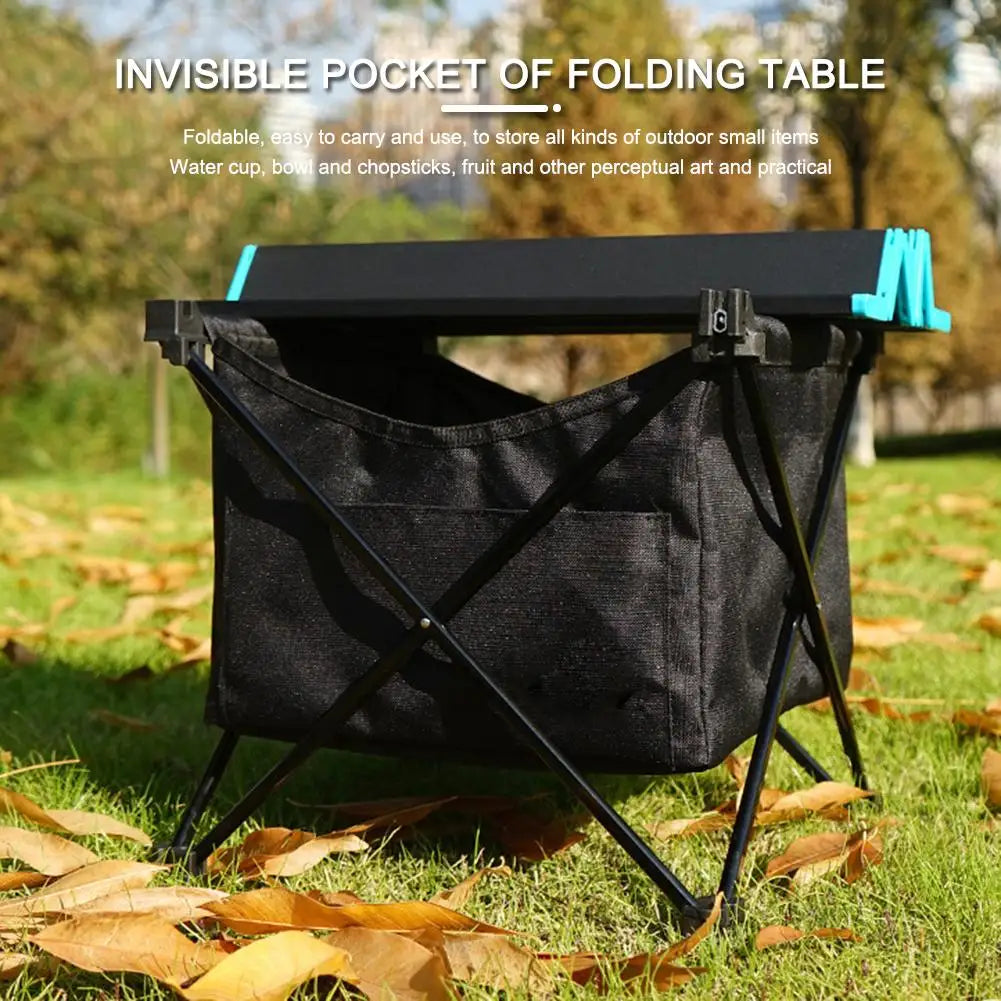 Picnic BBQ Kitchen Hanging Shelf Under Table Pouch Camping Bag
