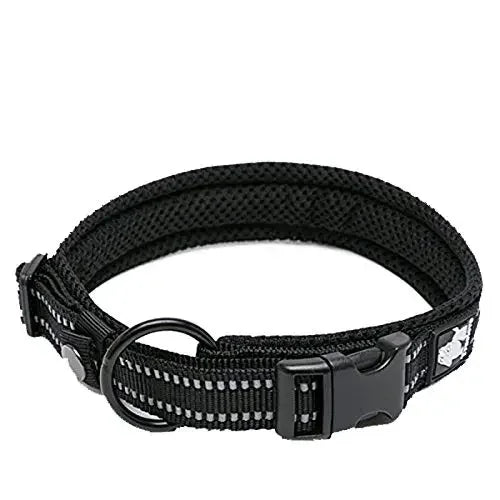 TrueLove Nylon Adjustable Padded Reflective Dog Collar TLC5011