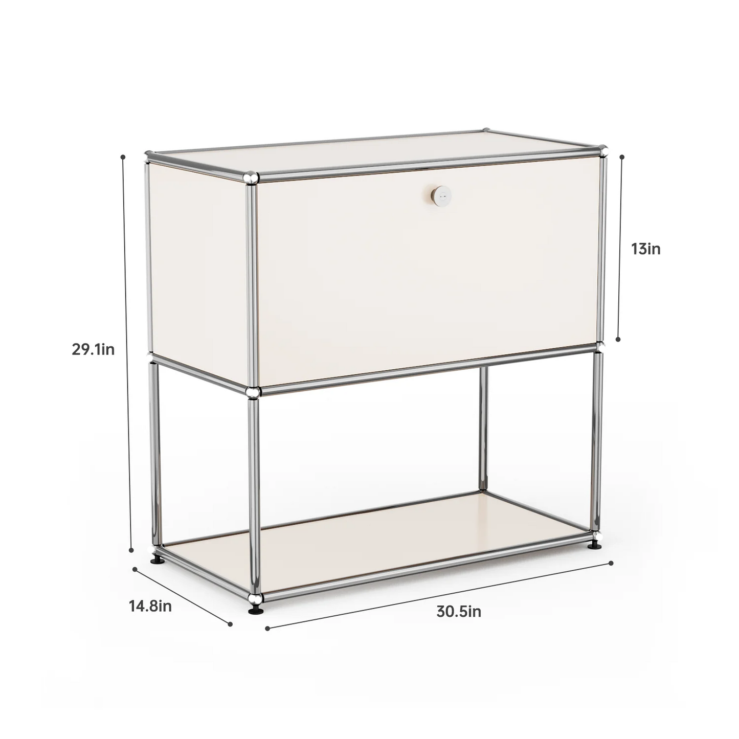 Furgle Modern Modular Metal Storage Cabinet Sideboard