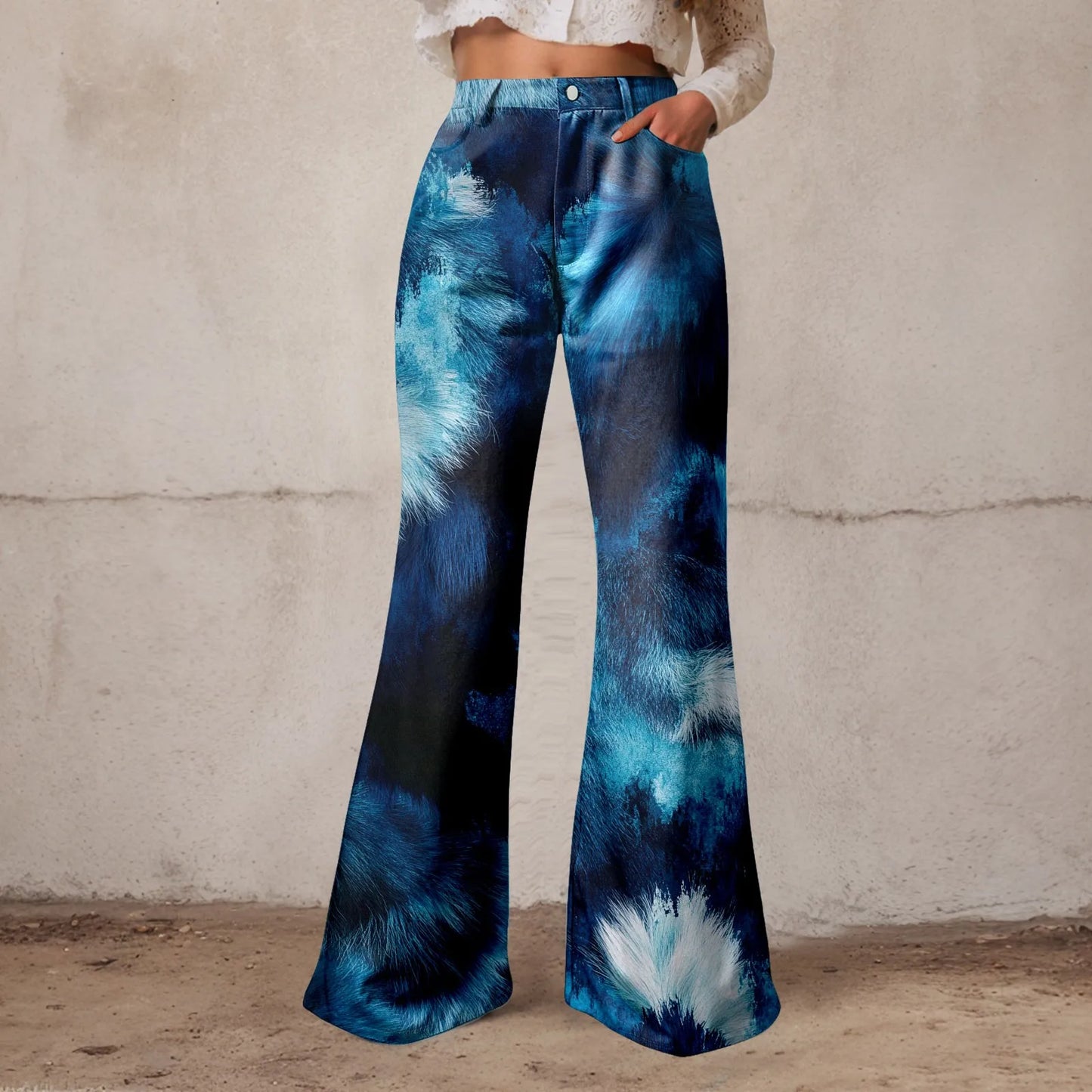Baggy High Waist Wide Leg Jeans For Women Washed Denim