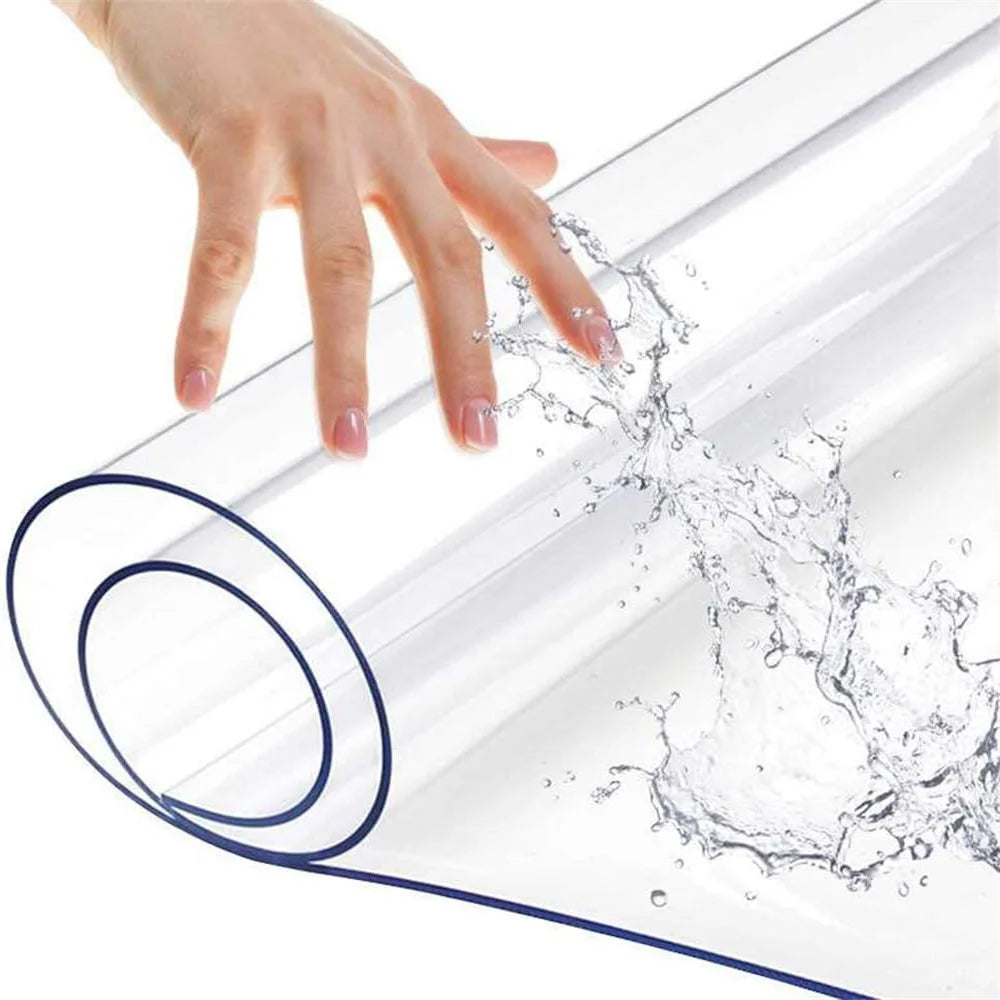 Durable PVC Table Cover Waterproof Oil-Proof Scratch-Resistant For Countertops