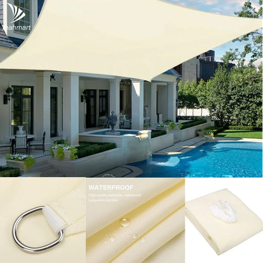 Waterproof Shade Sail Sun Shelter For Outdoor Patio Garden