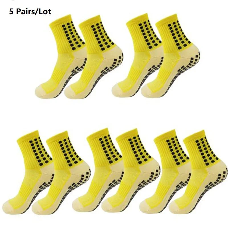 GIOIO Football Socks Non Slip Silicone Dots Mid Calf Sports