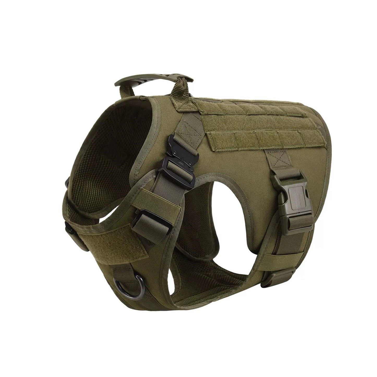 Tactical Dog Harness With Molle Pouches For Medium Large Dogs