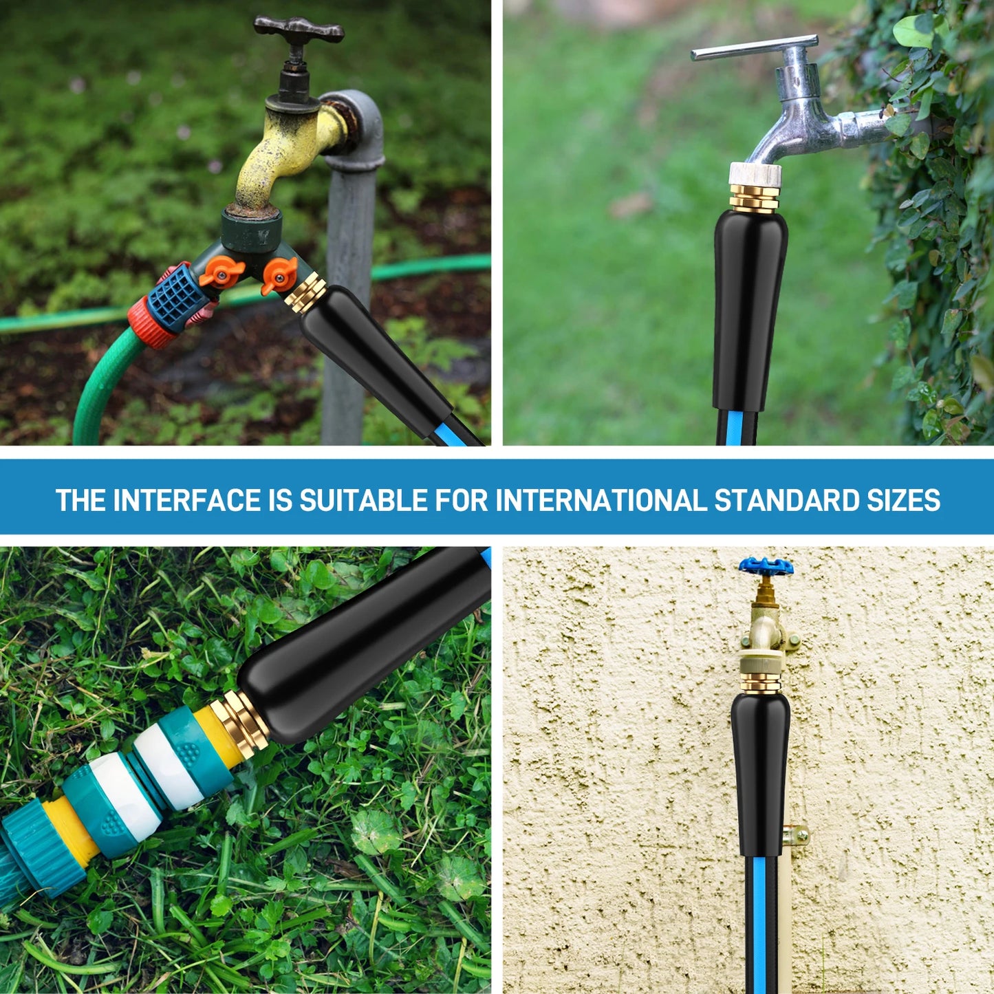 GardenJoy PVC Garden Hose Heavy Duty Durable Outdoor Irrigation