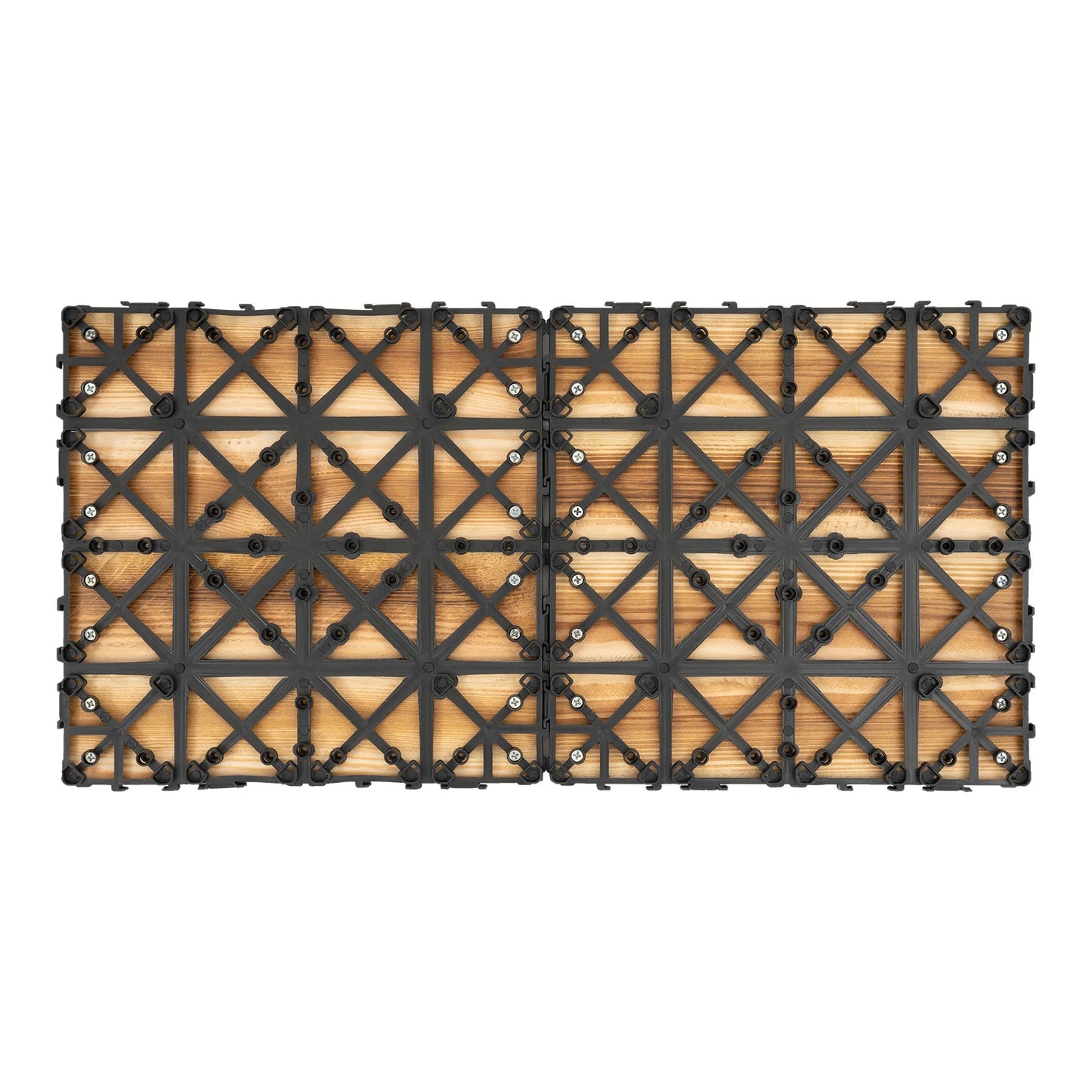 Wood Plastic Composite Patio Deck Tiles Interlocking Outdoor Waterproof