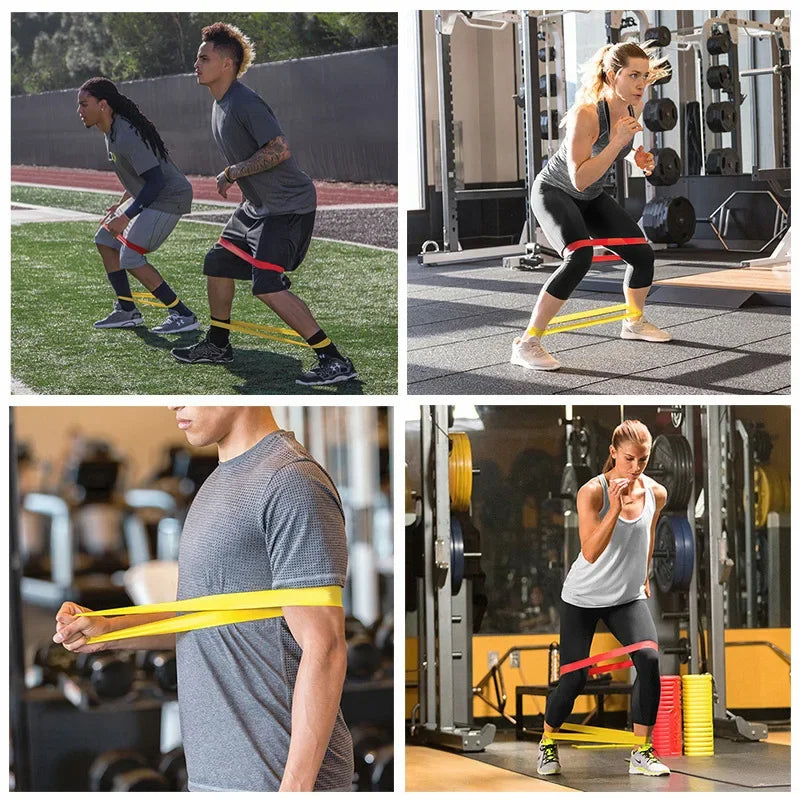 TPE Resistance Bands Set For Strength Training And Yoga Exercise