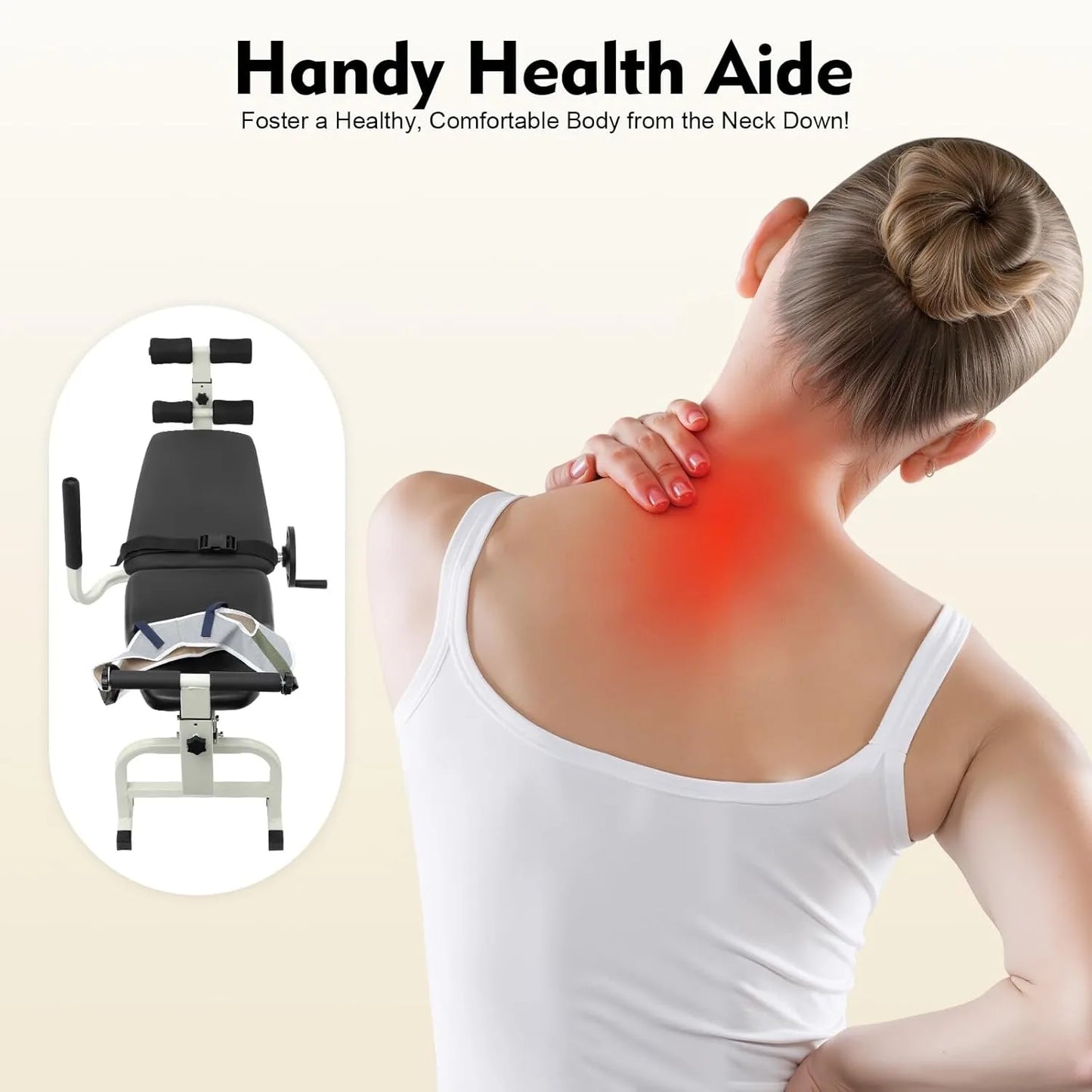 Back Stretch Bench Multifunctional Neck Stretcher Lumbar Traction Bed